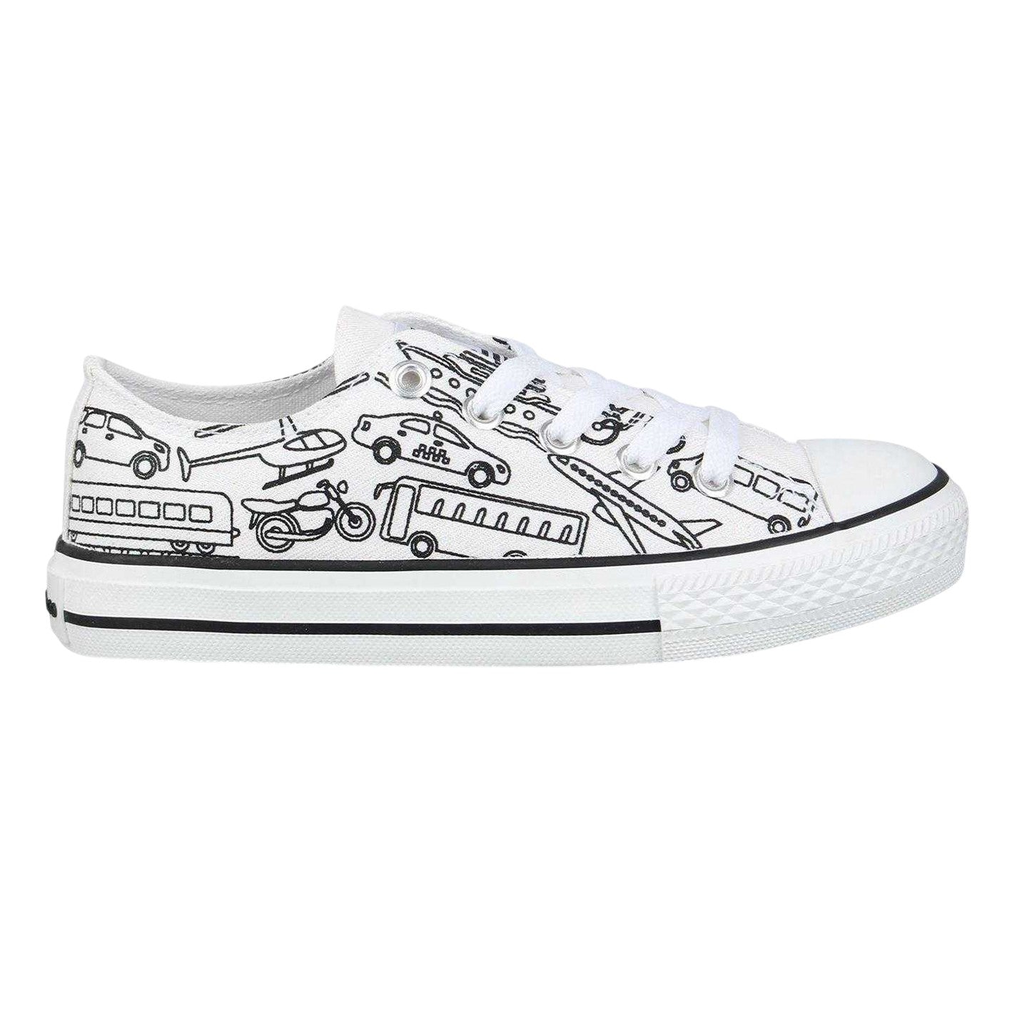 White - Front - SoulCal Childrens-Kids Cars Canvas Trainers