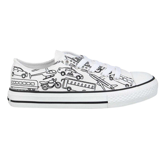 White - Front - SoulCal Childrens-Kids Cars Canvas Trainers