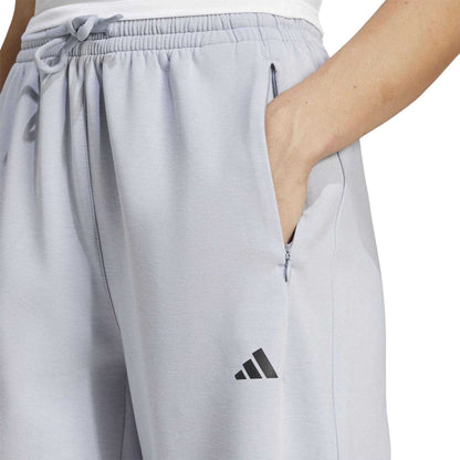 Silver - Side - Adidas Womens-Ladies Designed For Training Loose Joggers