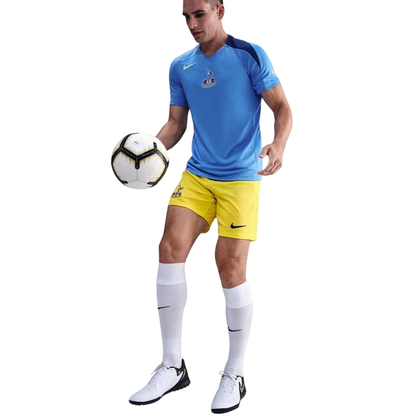 Yellow-Blue - Side - Nike Mens 2025-2026 Tottenham Hotspur FC Lightweight Football Shorts