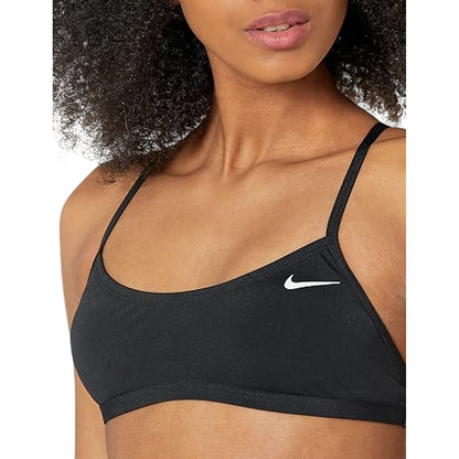 Black - Side - Nike Womens-Ladies Racerback Bikini Set