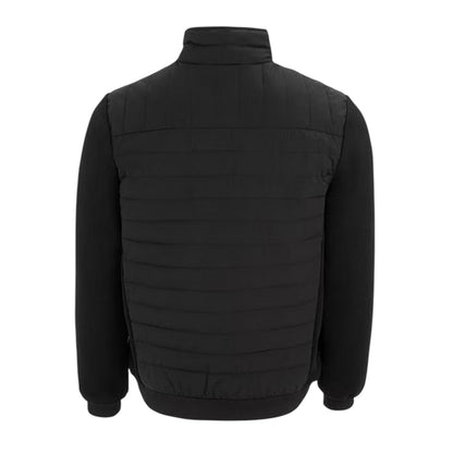 Black - Back - Dunlop Mens Baffled Hybrid Jacket