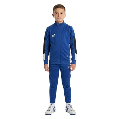 Royal Blue-Navy-White - Lifestyle - Sondico Childrens-Kids Moisture Wicking Track Jacket