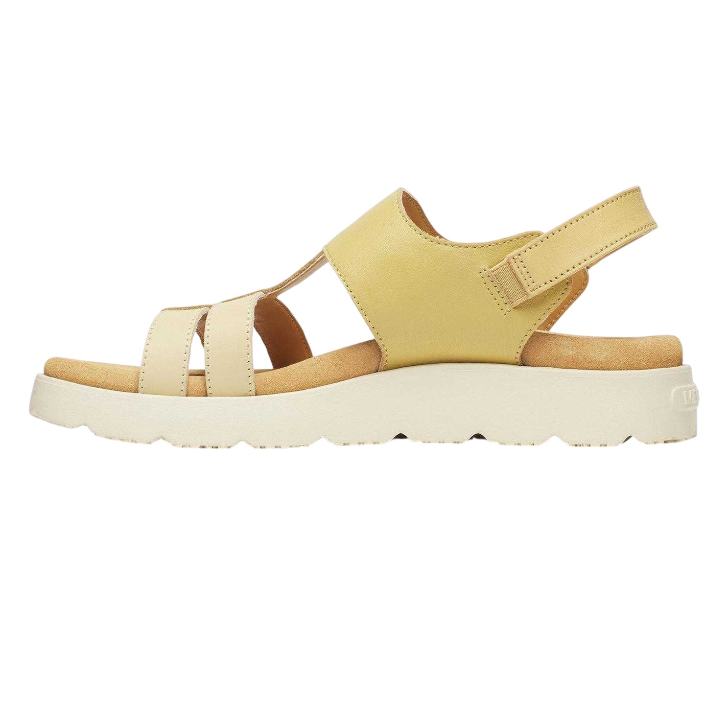Caramel - Side - Merrell Womens-Ladies Leather Ankle Strap Flat Sandals