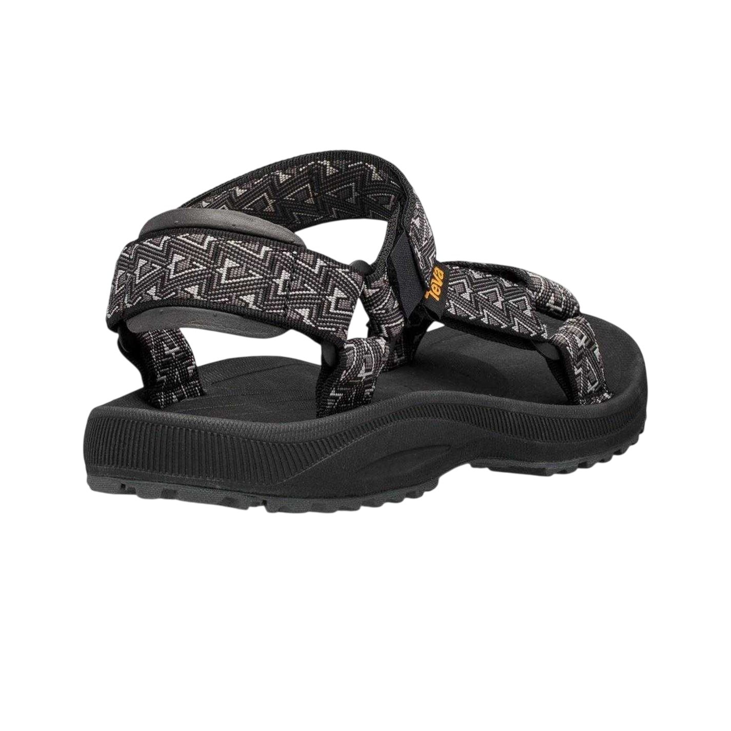 Black Print - Back - Teva Mens Winsted Adjustable Strap Sandals
