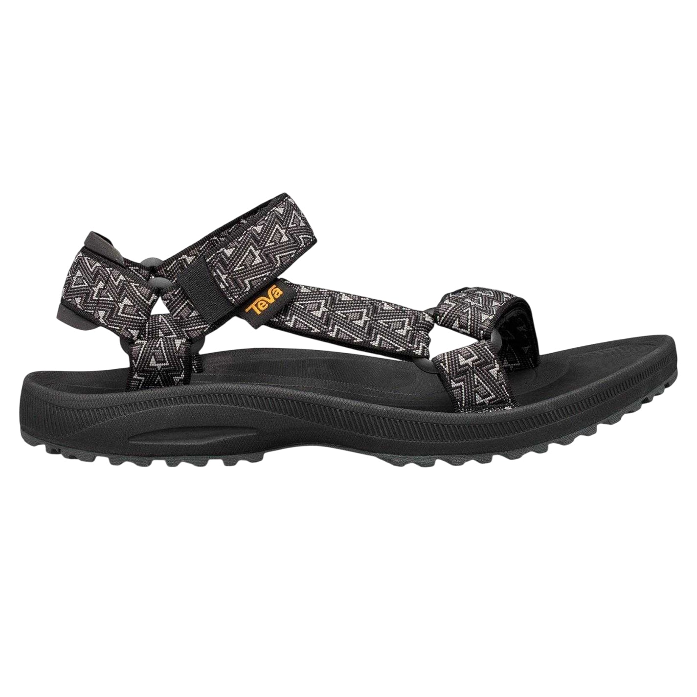 Black Print - Front - Teva Mens Winsted Adjustable Strap Sandals
