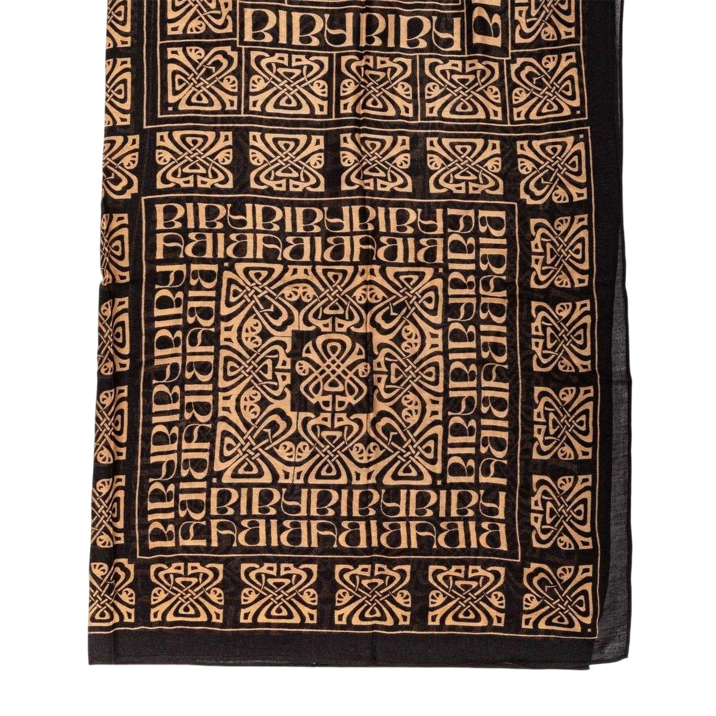 Black-Gold - Back - Biba Blair Celtic Knots Scarf