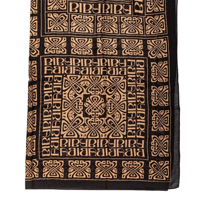 Black-Gold - Back - Biba Blair Celtic Knots Scarf