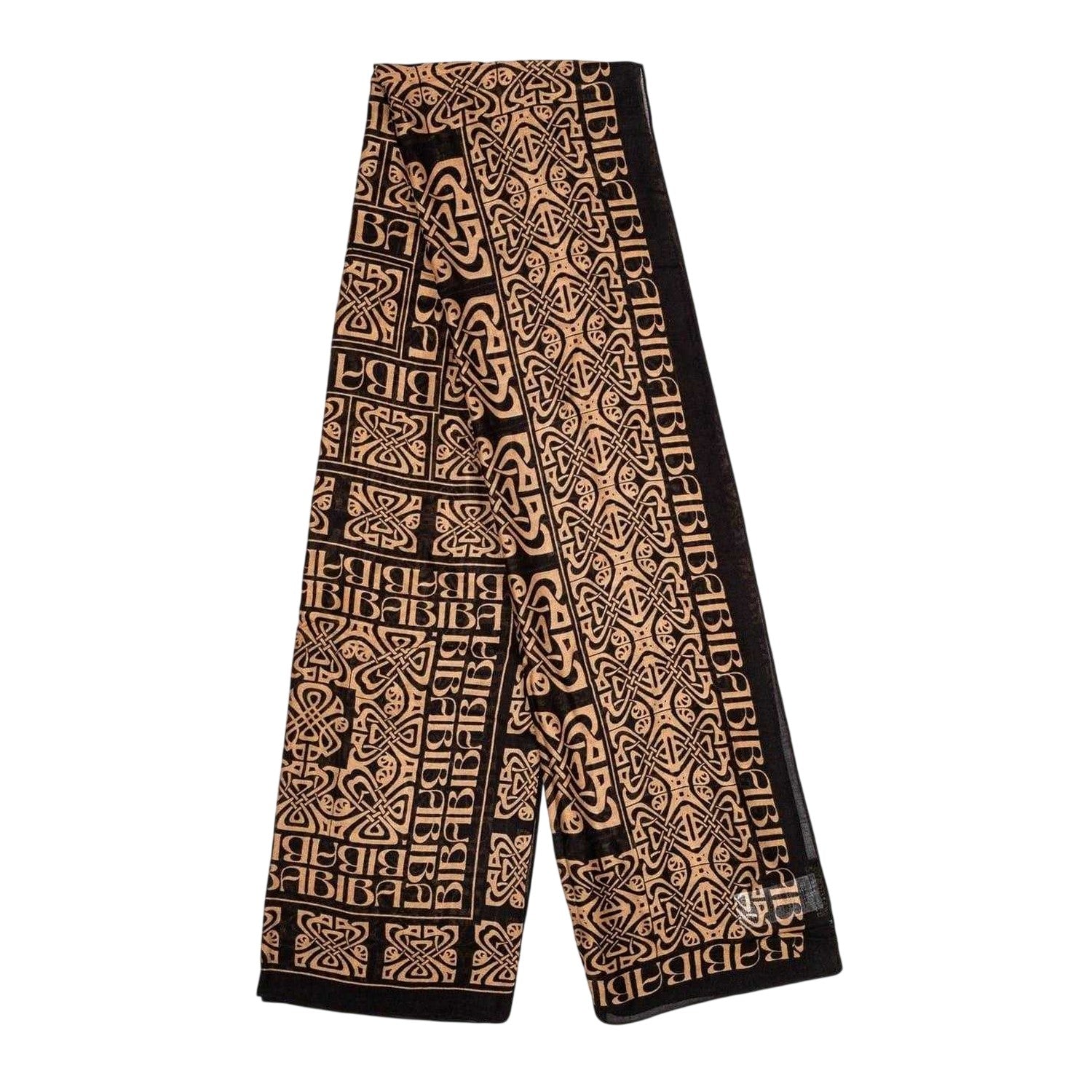 Black-Gold - Front - Biba Blair Celtic Knots Scarf