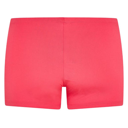Pink - Back - Head Womens-Ladies Basic Compression Shorts