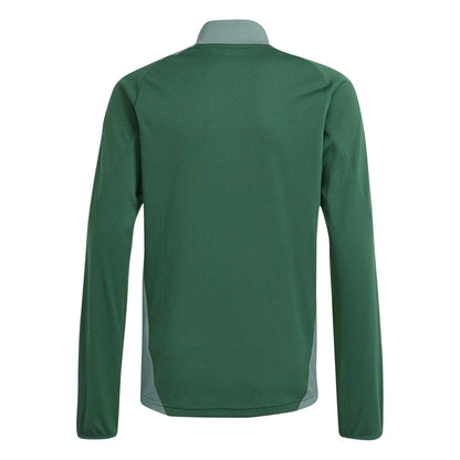 Dark Green - Back - Adidas Childrens-Kids Tiro 24 Funnel Neck Raglan Top