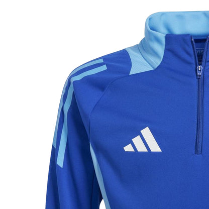 Royal Blue - Side - Adidas Childrens-Kids Tiro 24 Funnel Neck Raglan Top