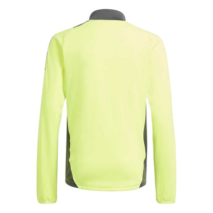 Solar Yellow - Back - Adidas Childrens-Kids Tiro 24 Funnel Neck Raglan Top
