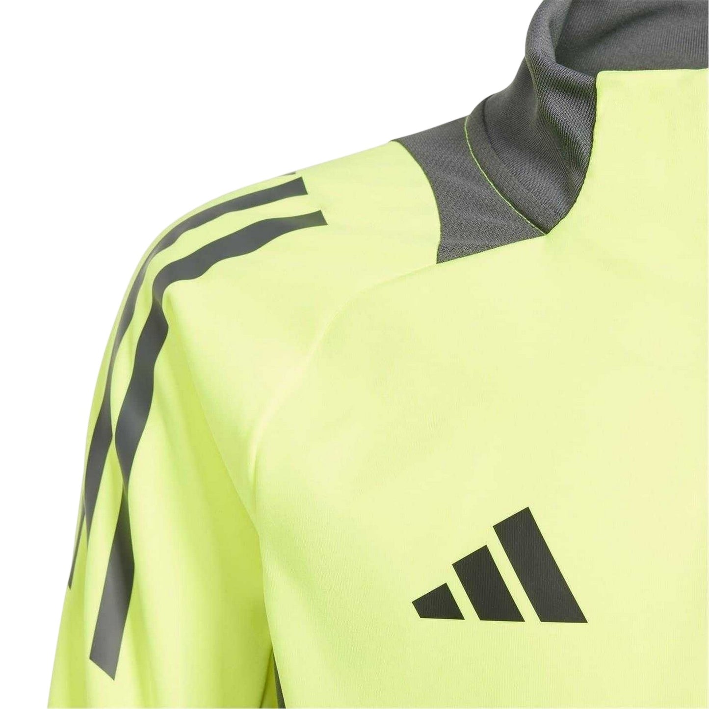 Solar Yellow - Side - Adidas Childrens-Kids Tiro 24 Funnel Neck Raglan Top