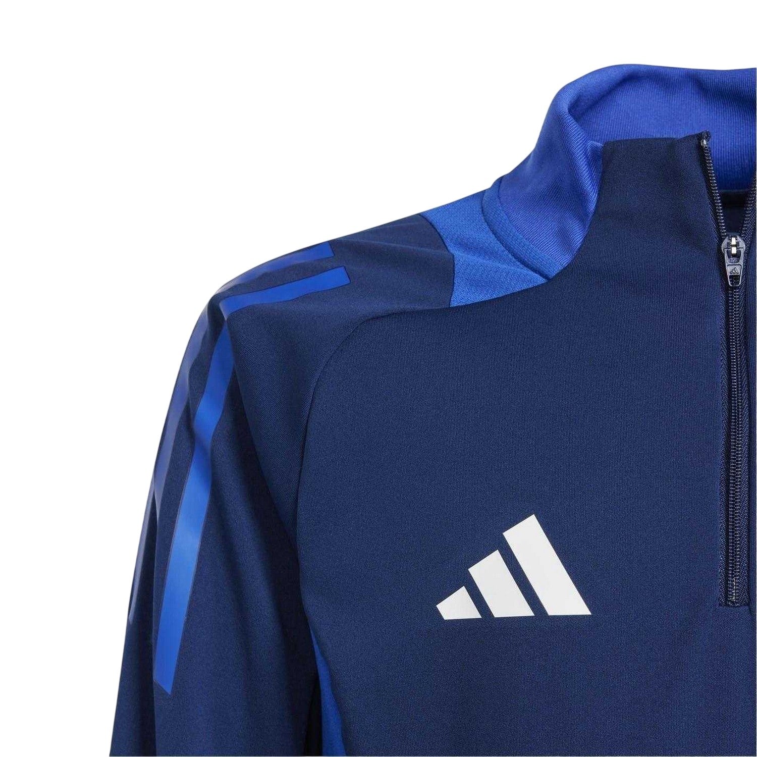 Navy Blue - Side - Adidas Childrens-Kids Tiro 24 Funnel Neck Raglan Top