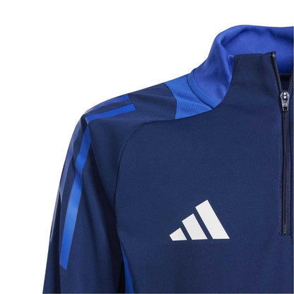Navy Blue - Side - Adidas Childrens-Kids Tiro 24 Funnel Neck Raglan Top