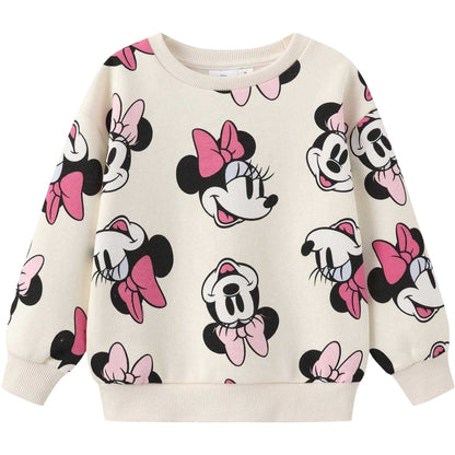 Pink - Back - Disney Childrens-Kids Minnie Mouse Loungewear Set