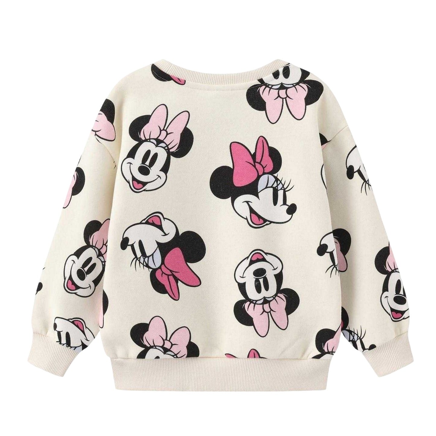 Pink - Side - Disney Childrens-Kids Minnie Mouse Loungewear Set