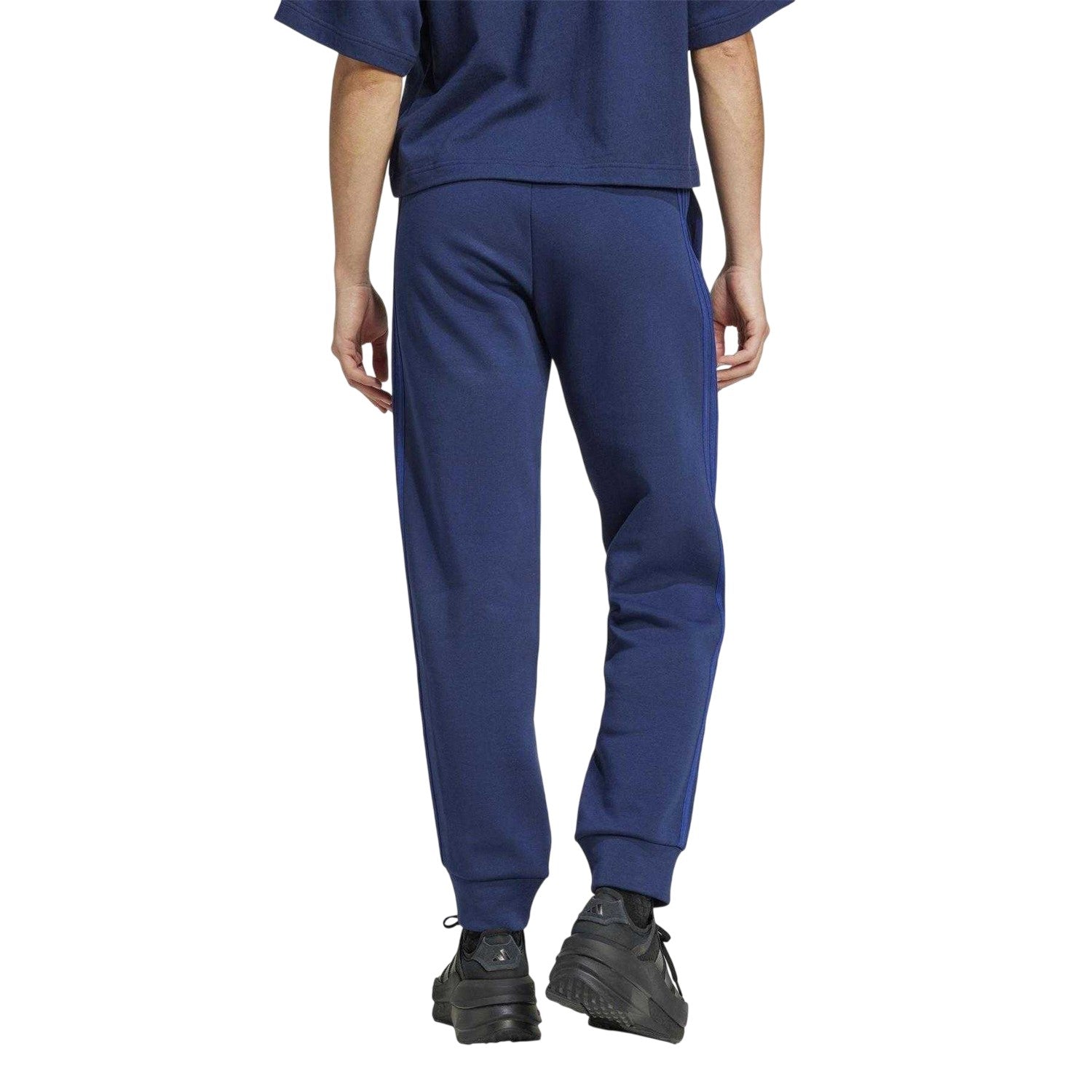 Night Indigo - Back - Adidas Womens-Ladies Manchester United FC Joggers