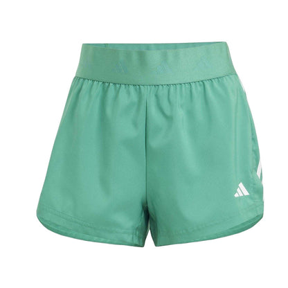 Green - Front - Adidas Womens-Ladies Hyperglam Woven Running Shorts