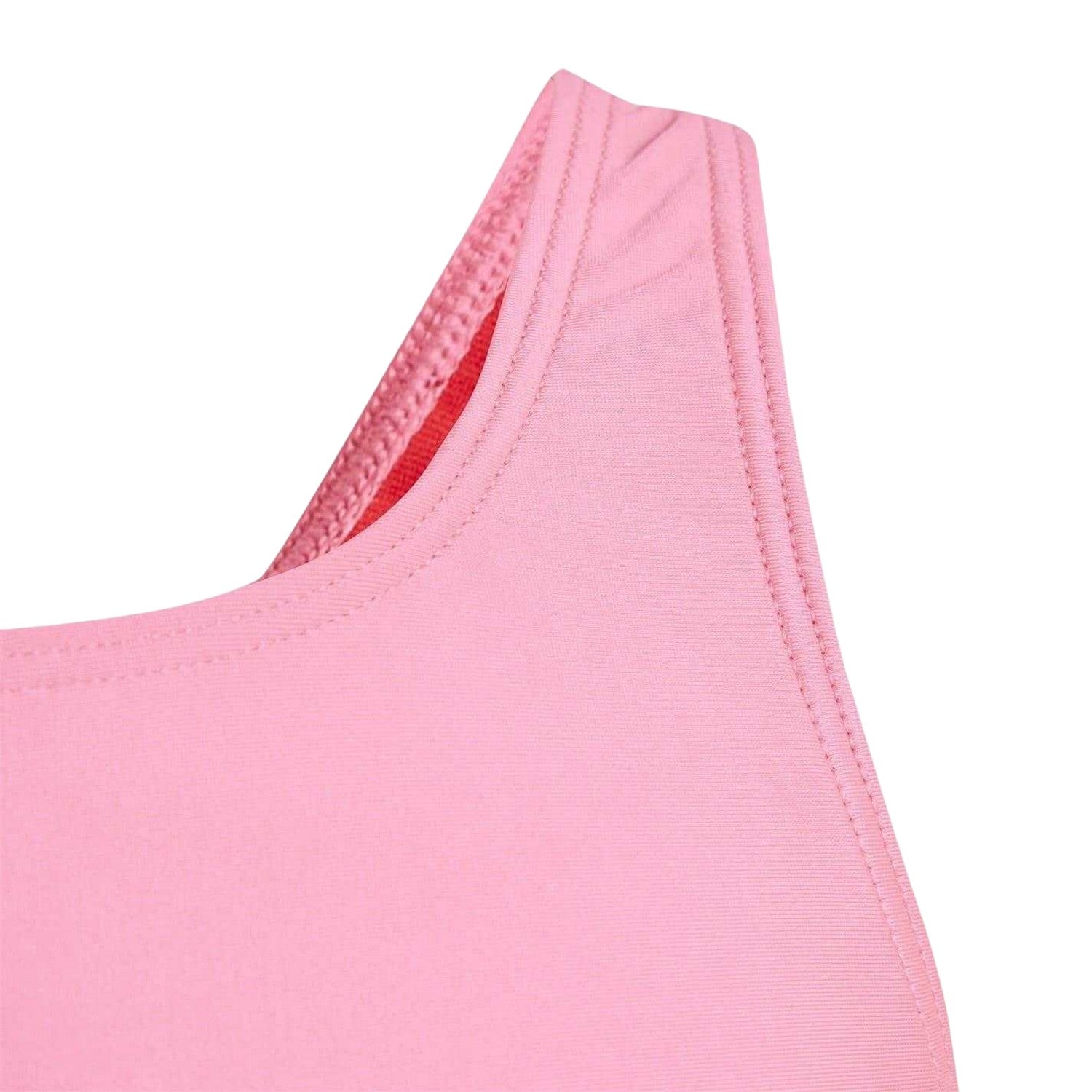Pink-White - Lifestyle - Adidas Girls 3 Bars One Piece Swimsuit