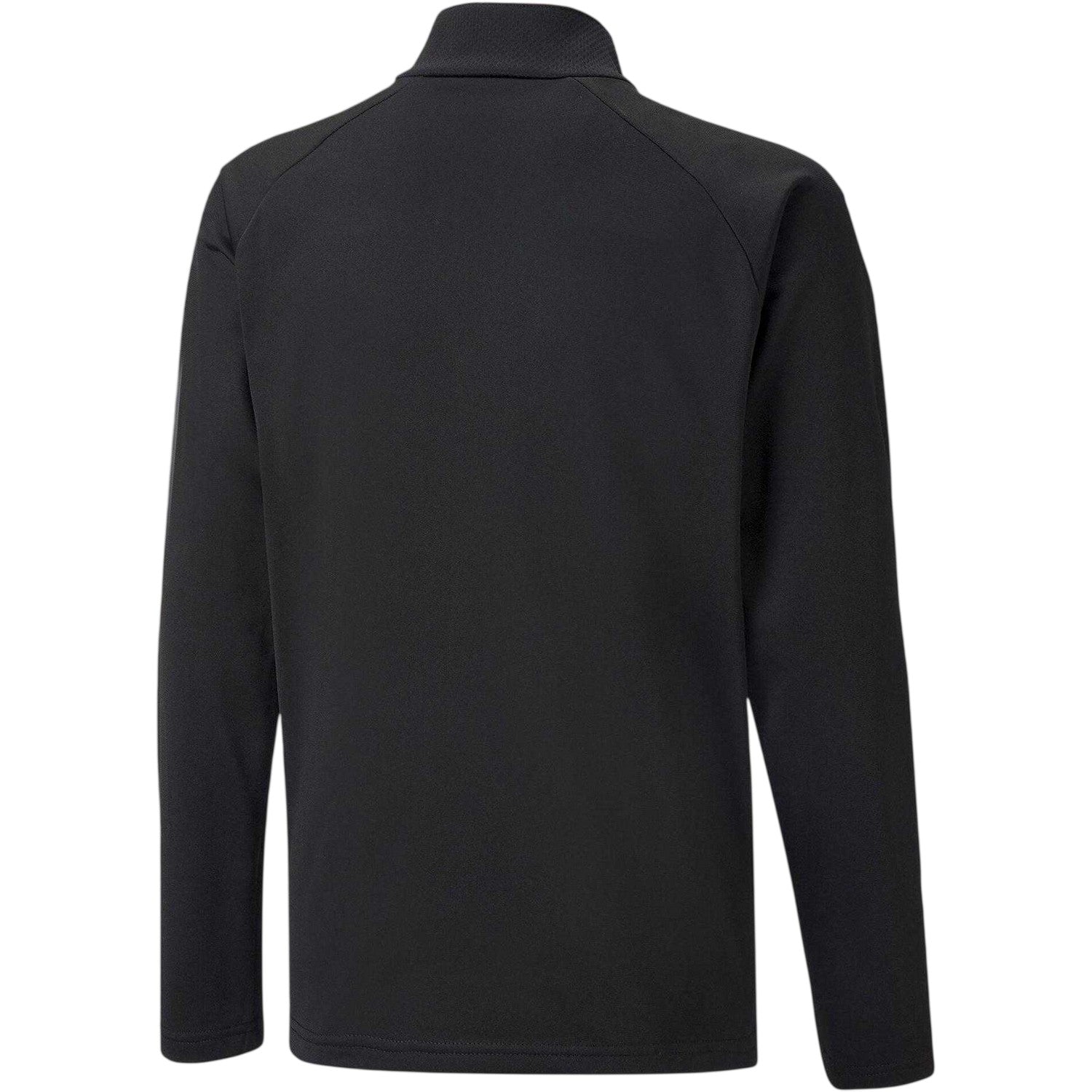 Black - Back - Puma Childrens-Kids TeamLIGA Quarter Zip Fleece Top