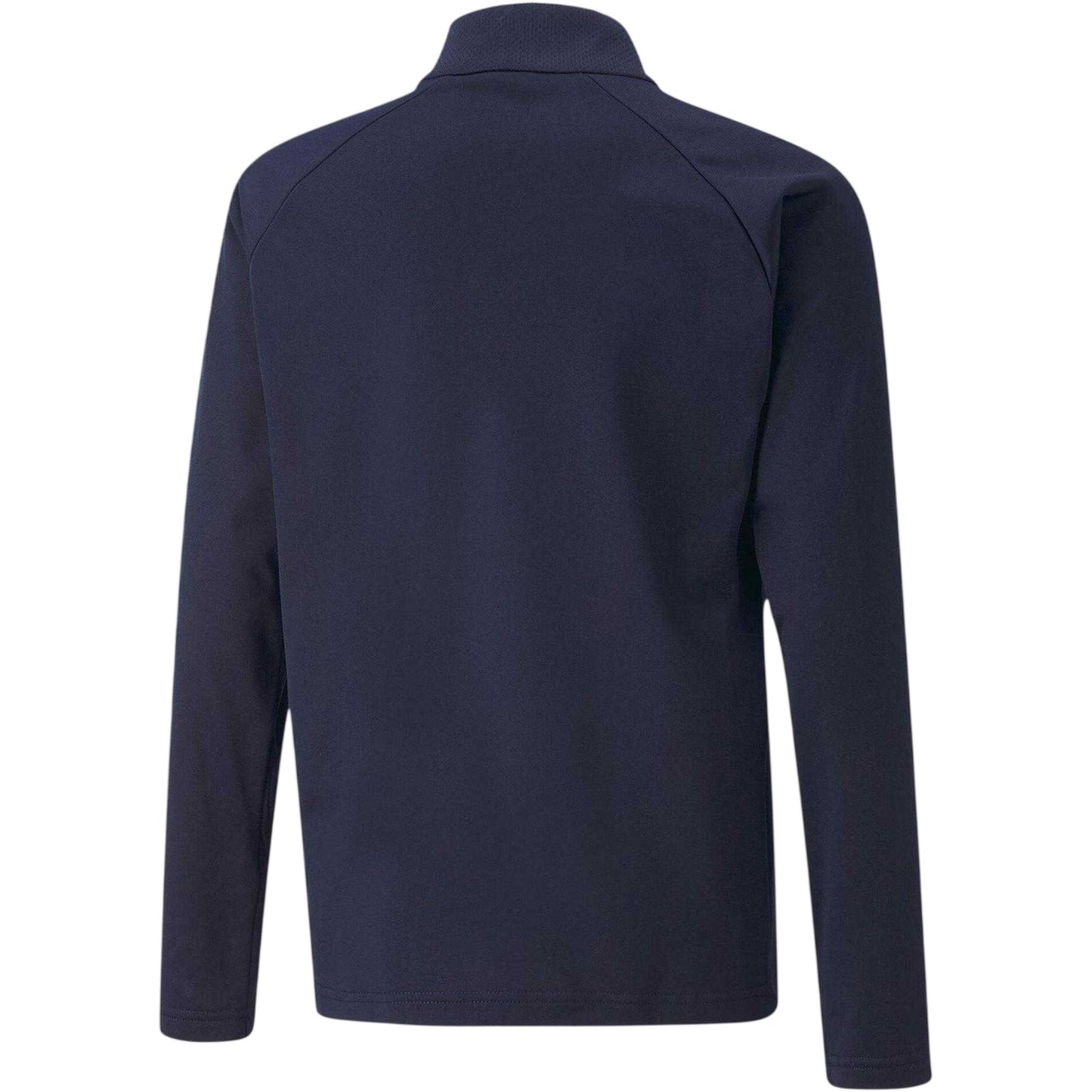 Navy - Back - Puma Childrens-Kids TeamLIGA Quarter Zip Fleece Top