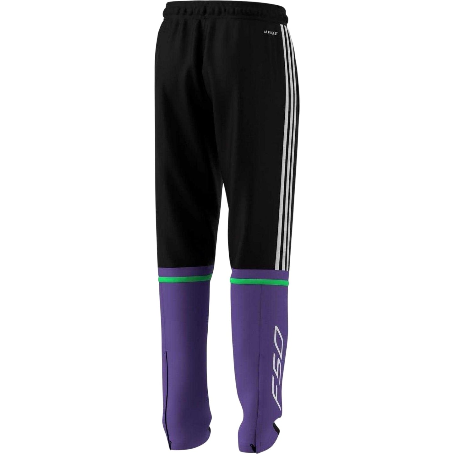 Black - Back - Adidas Childrens-Kids F50 3 Stripes Tracksuit Bottoms