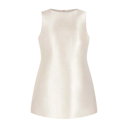 Rose Blush - Front - Odd Muse Womens-Ladies The Ultimate Satin Sleeveless Shift Dress