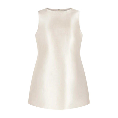 Rose Blush - Front - Odd Muse Womens-Ladies The Ultimate Satin Sleeveless Shift Dress