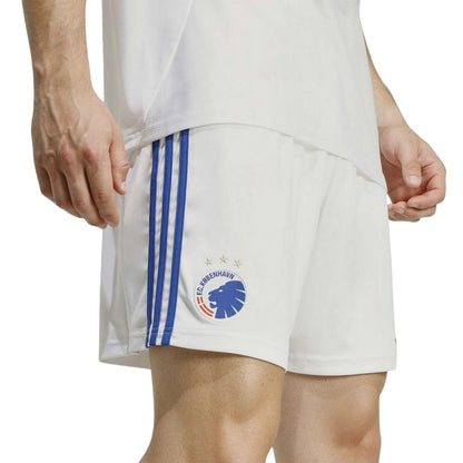 White-Blue - Side - CCDK Copenhagen Mens 2025 2026 Adidas Football Shorts