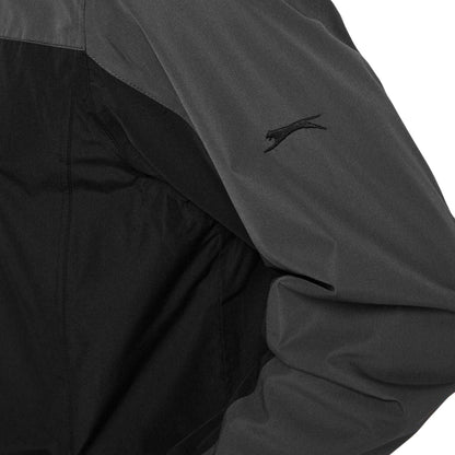 Black - Side - Slazenger Mens Colour Block Waterproof Jacket