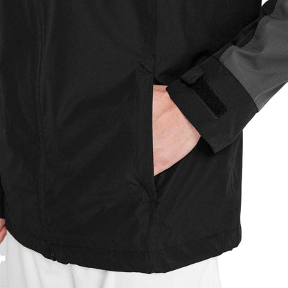 Black - Pack Shot - Slazenger Mens Colour Block Waterproof Jacket