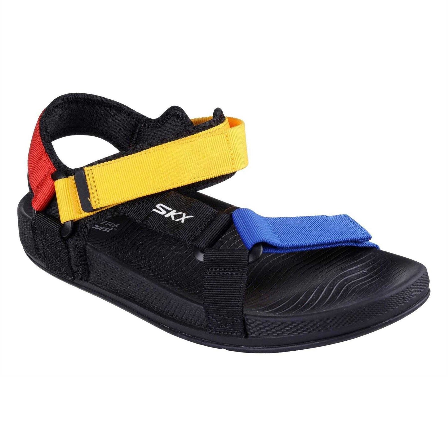 Black - Lifestyle - Skechers Mens Hyperslide Textile Sliders