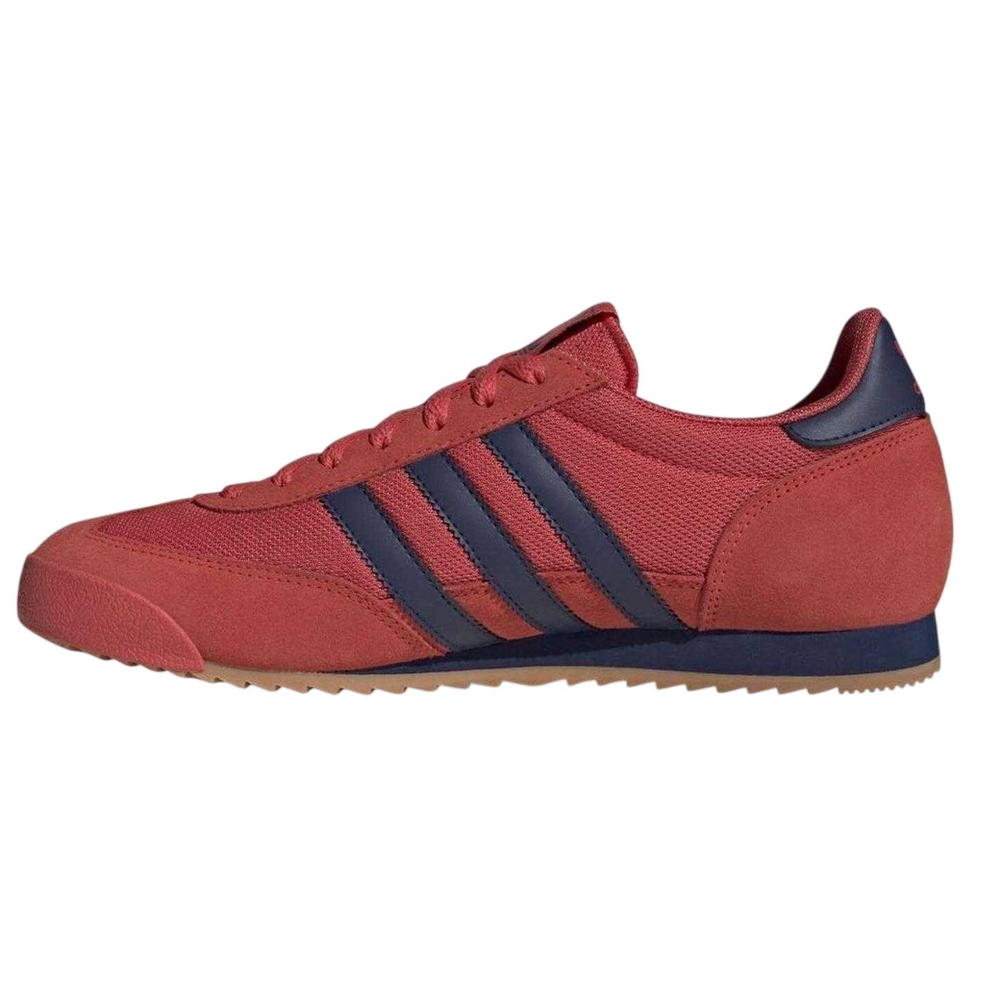 Red - Side - Adidas Mens Originals R71 Logo Leather Shoes