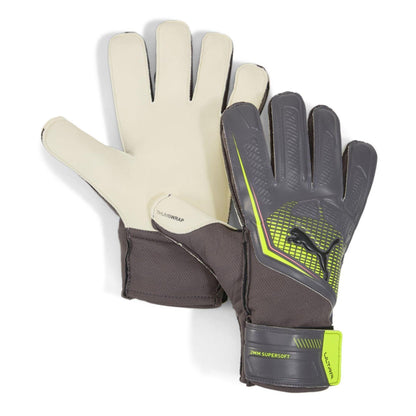 Silver-Yellow - Front - Puma Childrens-Kids Ultra Play RC Goalkeeper Gloves