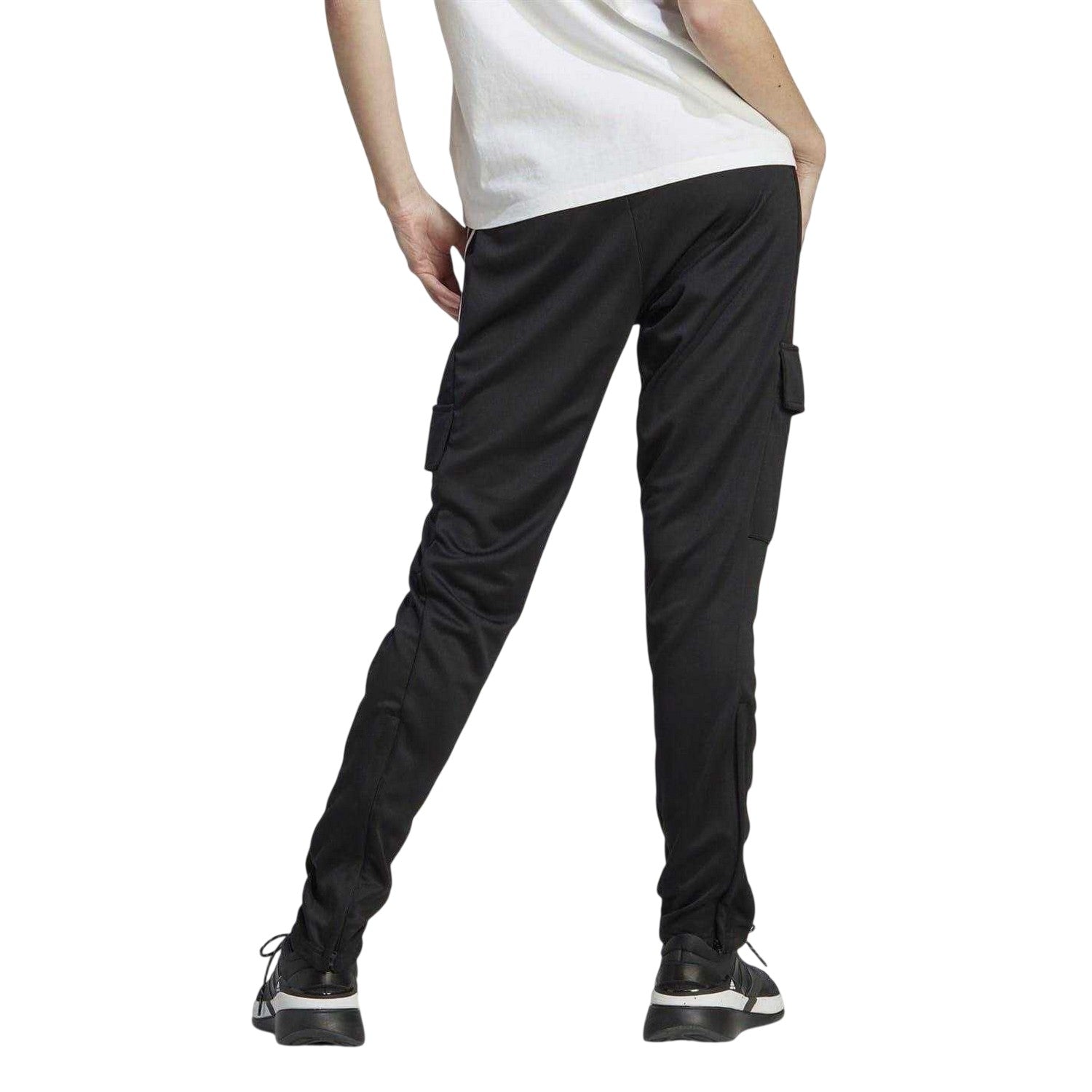 Black-White - Back - Adidas Womens-Ladies Tiro Cargo Trousers