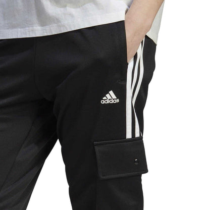 Black-White - Side - Adidas Womens-Ladies Tiro Cargo Trousers