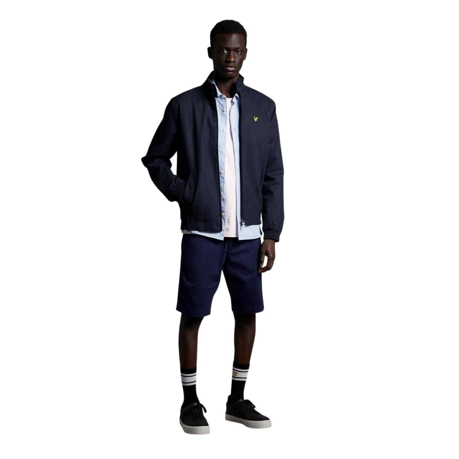 Navy - Lifestyle - Lyle & Scott Mens Full Zip Harrington Jacket