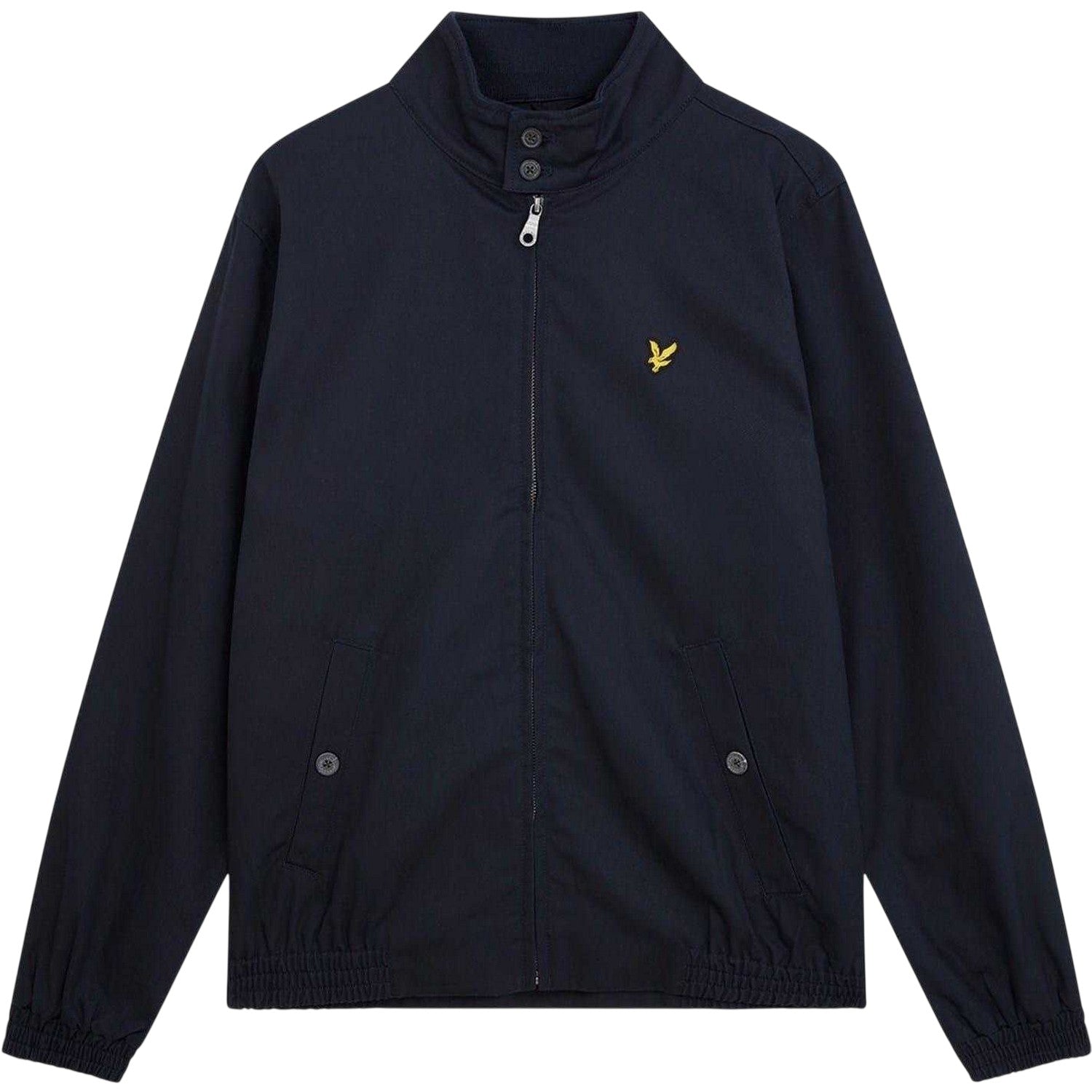 Navy - Front - Lyle & Scott Mens Full Zip Harrington Jacket