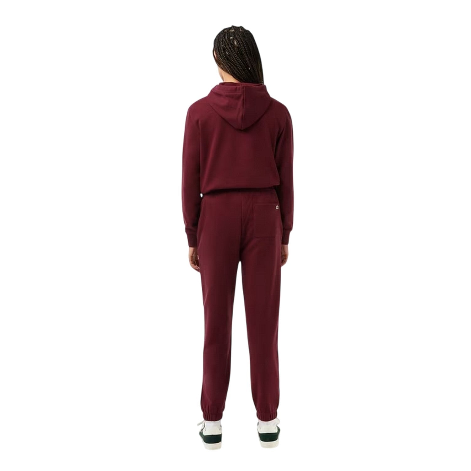 Red - Back - Lacoste Unisex Adult Embroidered Logo Sweatpants