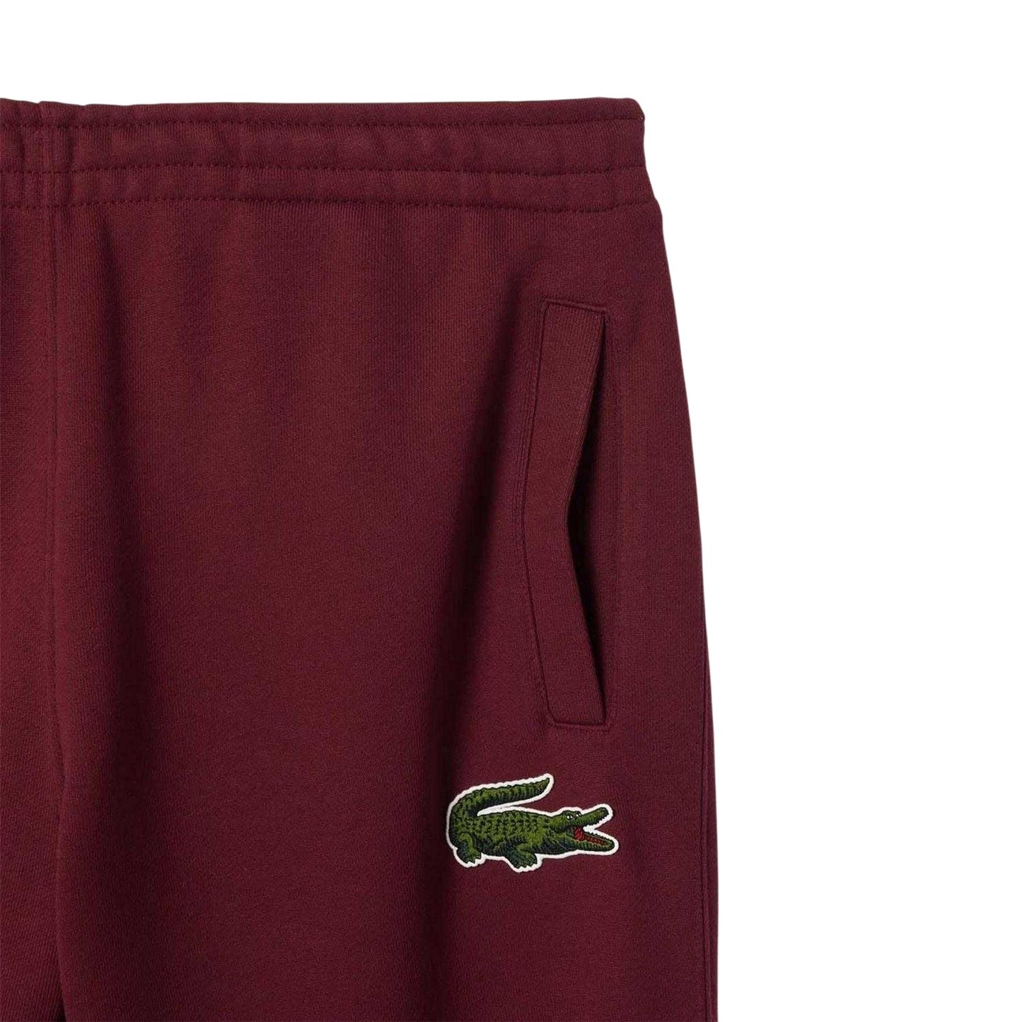 Red - Side - Lacoste Unisex Adult Embroidered Logo Sweatpants