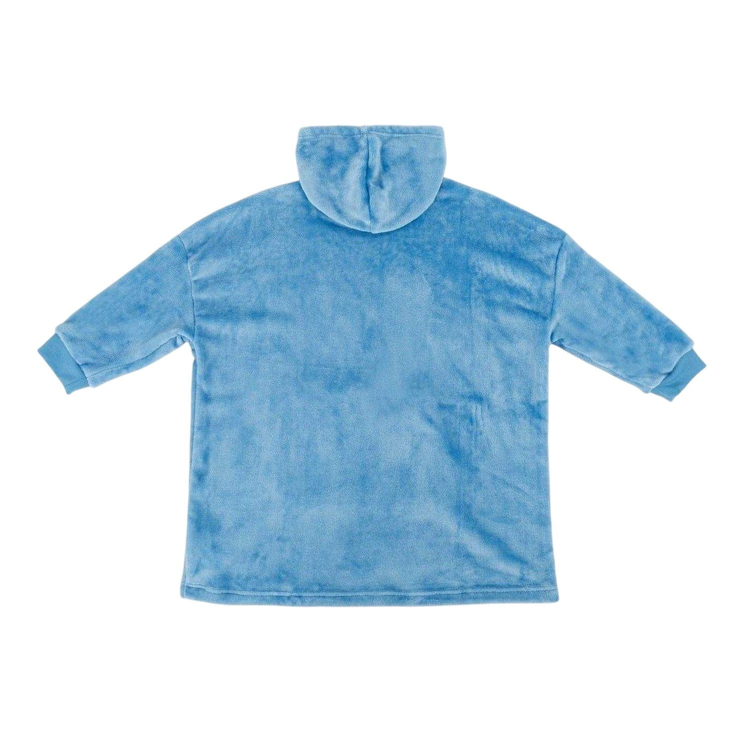 Blue - Back - Star Childrens-Kids Snuggle Oversized Hoodie