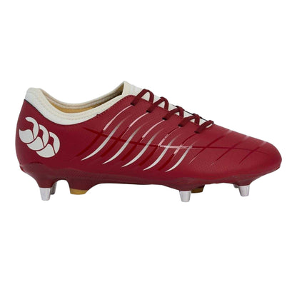 Red Dahlia - Front - Canterbury Mens Phoenix 2.0 Lace Up Soft Ground Rugby Boots