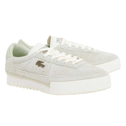 Khaki Green - Lifestyle - Lacoste Womens-Ladies Aura Suede Trainers