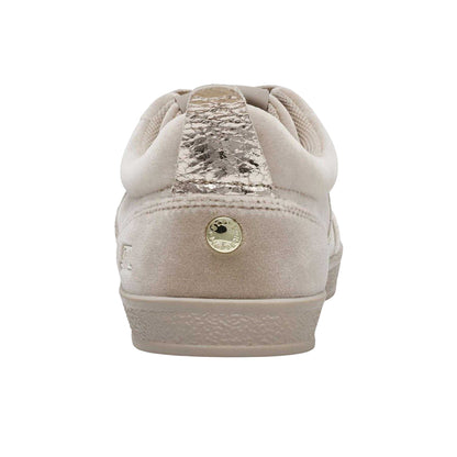 Mushroom - Back - Steve Madden Womens-Ladies Metallic Suede Trainers