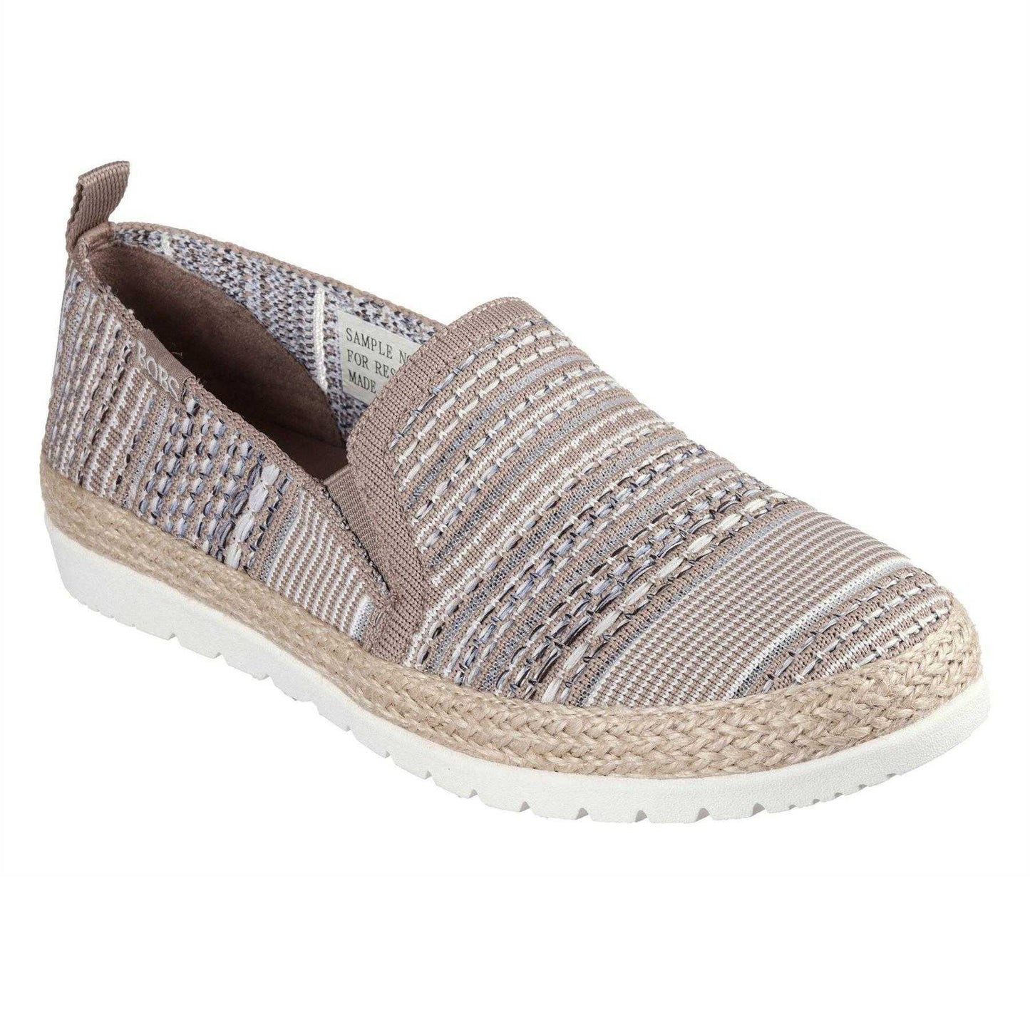 Multicoloured - Lifestyle - Skechers Womens-Ladies Twin Gore Woven Slip-on Espadrilles