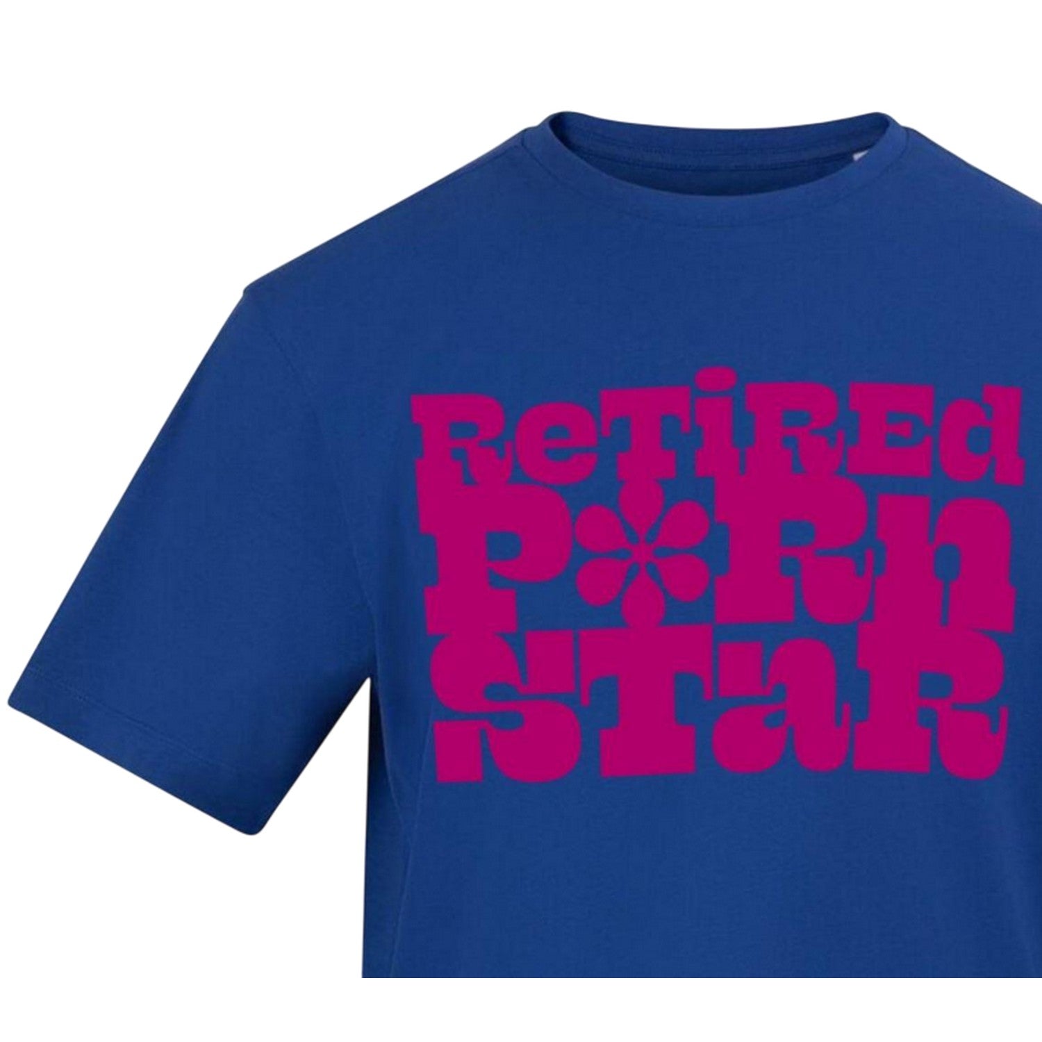 Blue - Back - AWD Mens Retired Printed Cotton T-Shirt