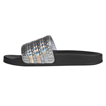 Black - Back - Adidas Childrens-Kids Adilette Slides