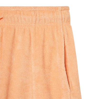 Orange - Back - Lacoste Womens-Ladies Fleece Shorts